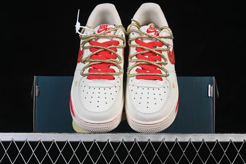 All categories Nk Air Force 1 Air Force series Nk Air Force 1 Low Air Force low-top Nike Air Force 1'07 Low "Lucky Steed Traces" Hand-painted graffiti Year of the Horse limited edition Red gold rima Air Force 1 low-top casual sneakers SD2023-402